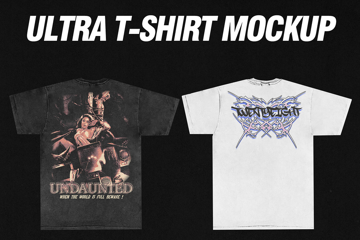 Ultra T-Shirt Mockup By 28Bloc, a Shirt Mockup by 28Bloc Shop Assets (Photo 3 of 4)