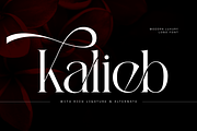 Kalieb Luxury -  Branding Logo Font, a Serif Font by Nirmana Visual (Thumbnail 1 of 11)
