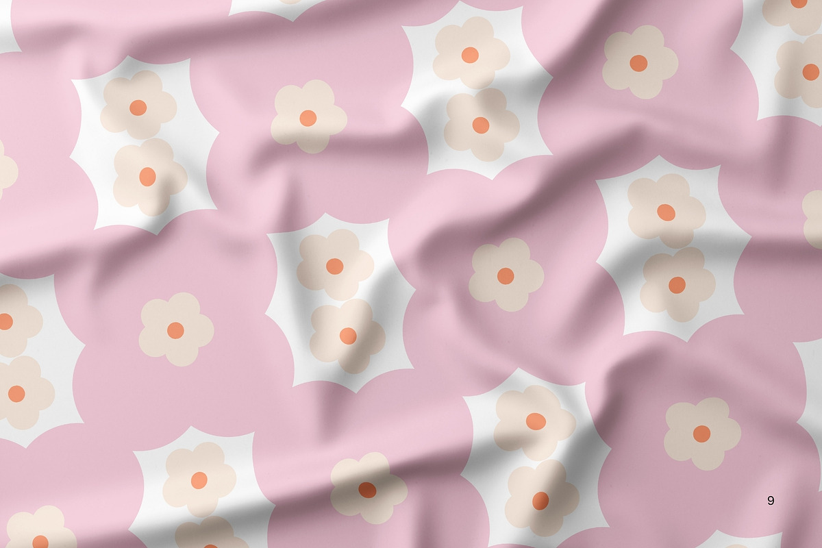 Wave & Blossom Seamless Patterns, a Pattern Graphic by PaperJamLab (Photo 9 of 21)