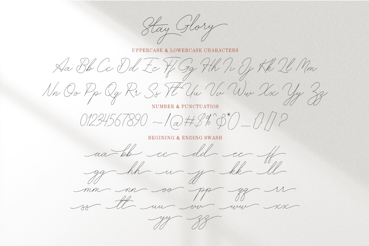 Stay Glory Font Duo, a Script Font by Letter Fresh (Photo 4 of 7)