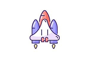 Space Shuttle RGB Color Icon