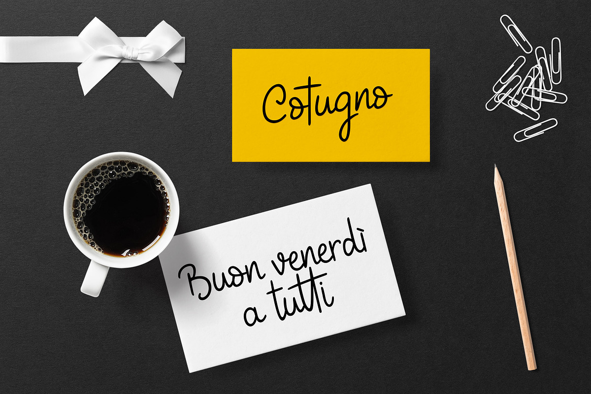 Cotugno Script Font preview 2