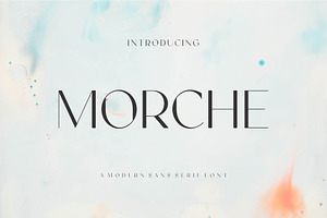 Morche Modern Sans Serif Font