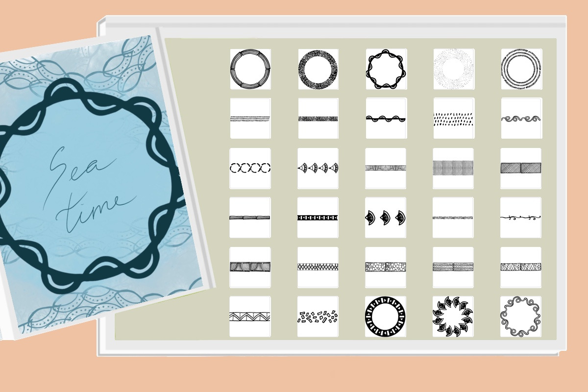 Boho chic design brushes Early bird, a Brush Add-On by Big Bundles Shop (Photo 26 of 36)