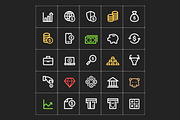 Money & Finance Mini Icon, an Outline Icon by WORAKAMON Design Studio (Thumbnail 3 of 5)