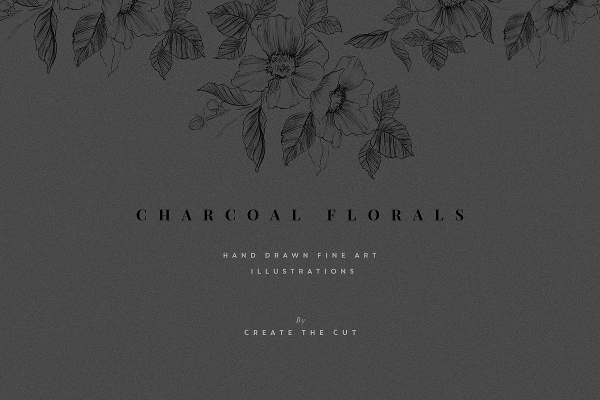 Charcoal Florals, an Illustration by Create The Cut (Photo 4 of 5)