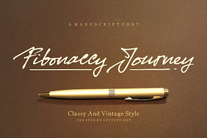 Fibonaccy Journey Exclusive Font