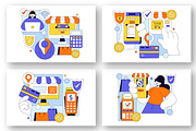 10 Merchant Services Illustration, a Finance Illustration by denayunebgt (Thumbnail 3 of 4)