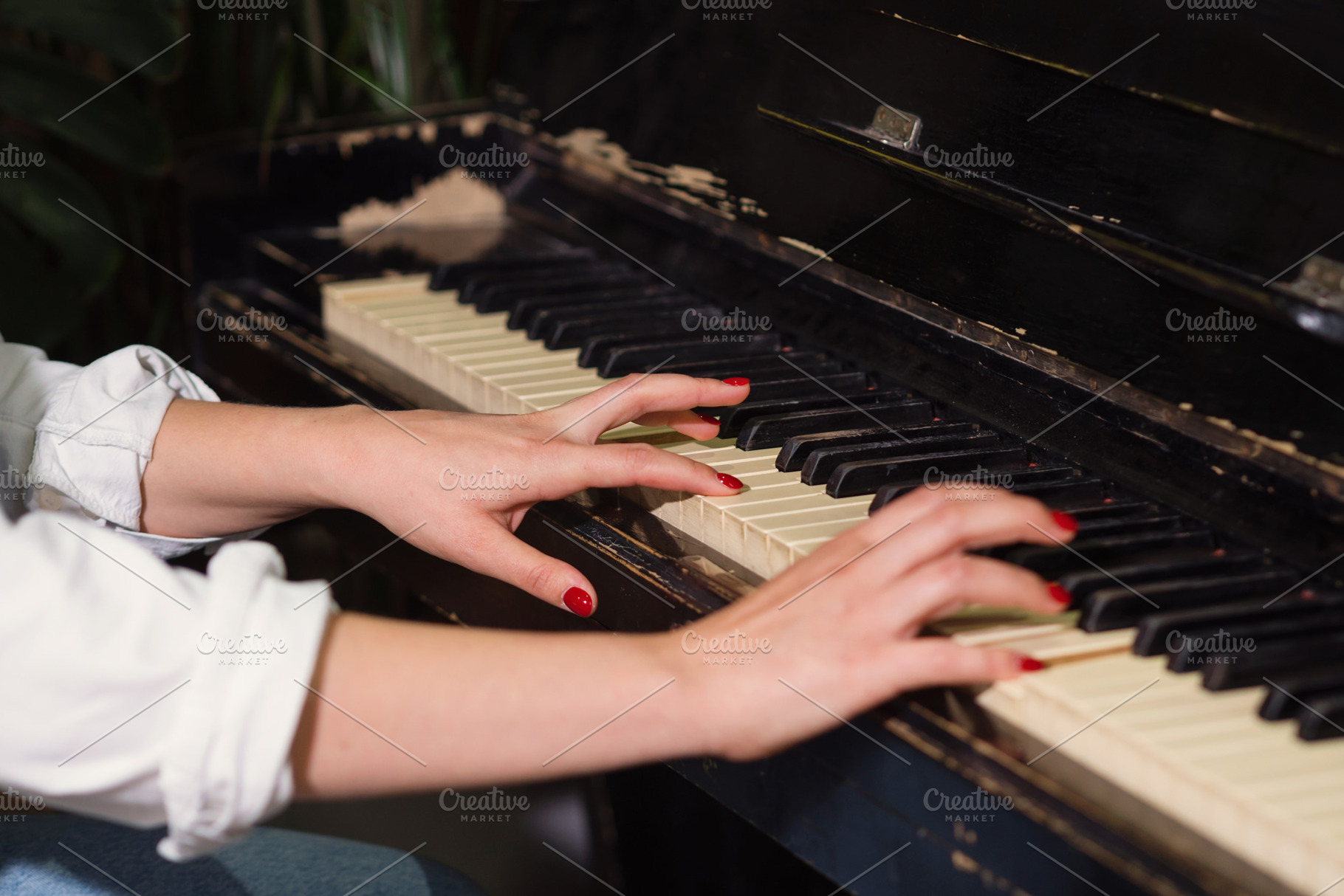 Woman hands on piano keys, a School & Education Photo by Elena Vagengeim