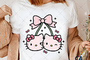 Coquette Bow Cherry Hello Kitty Png, an Illustration by Creative Art (Thumbnail 3 of 6)