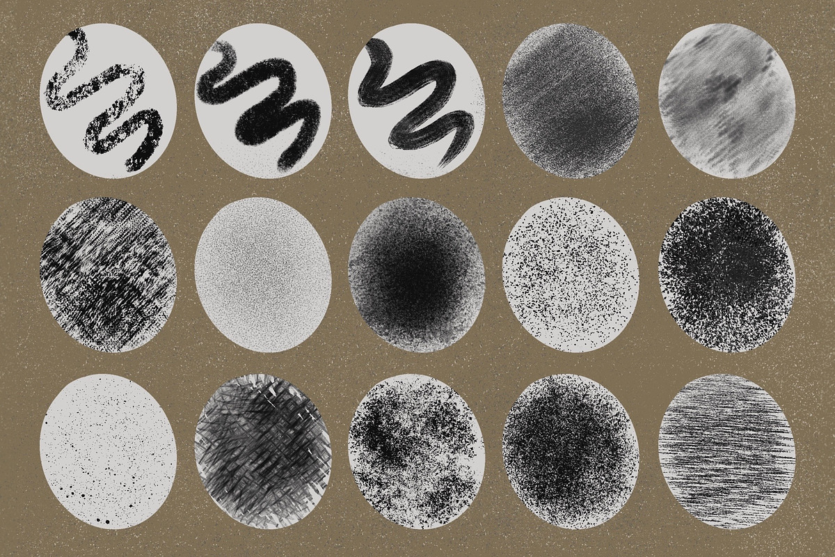 Grunge Procreate Texture Brushes, a Brush Add-On by KJP Designs (Photo 4 of 11)