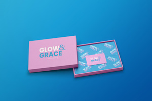 Open Gift Box Mockup