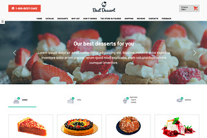 Best Dessert Landing Page Template