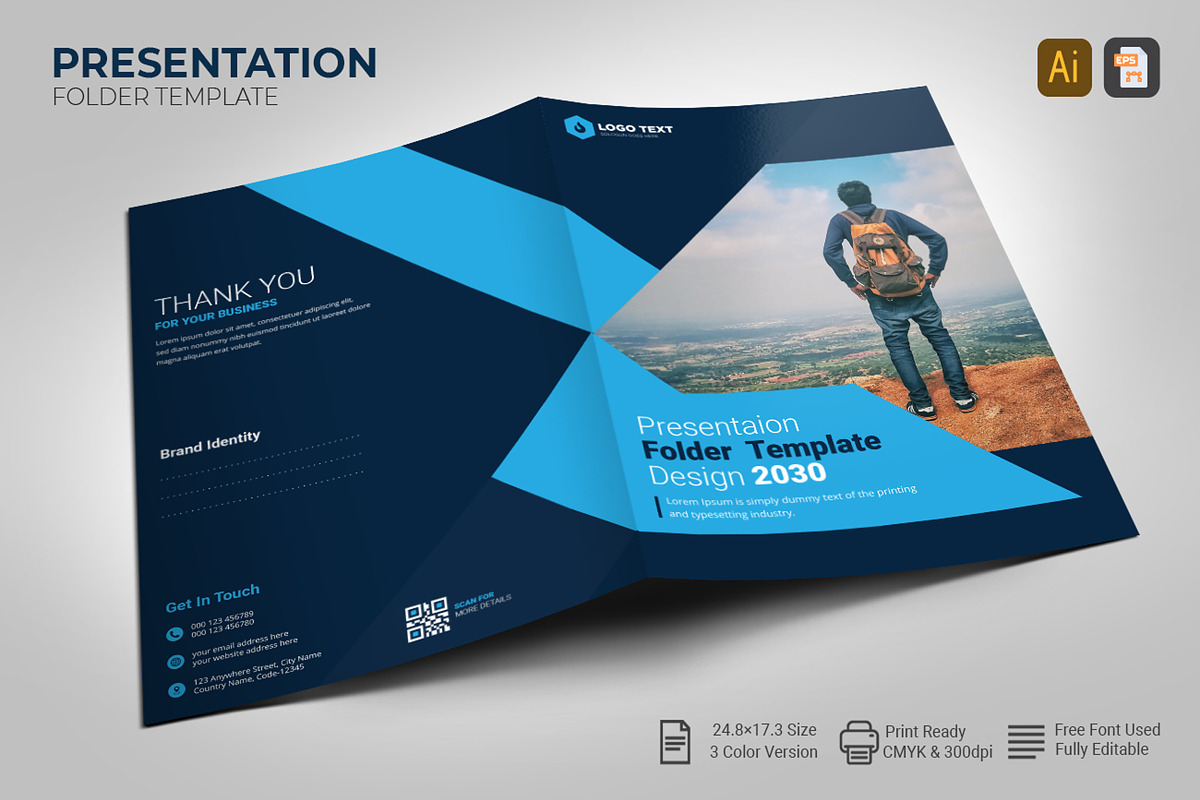 Presentation Folder Template Design, a Poster Template by zahidhossainalif (Photo 1 of 6)
