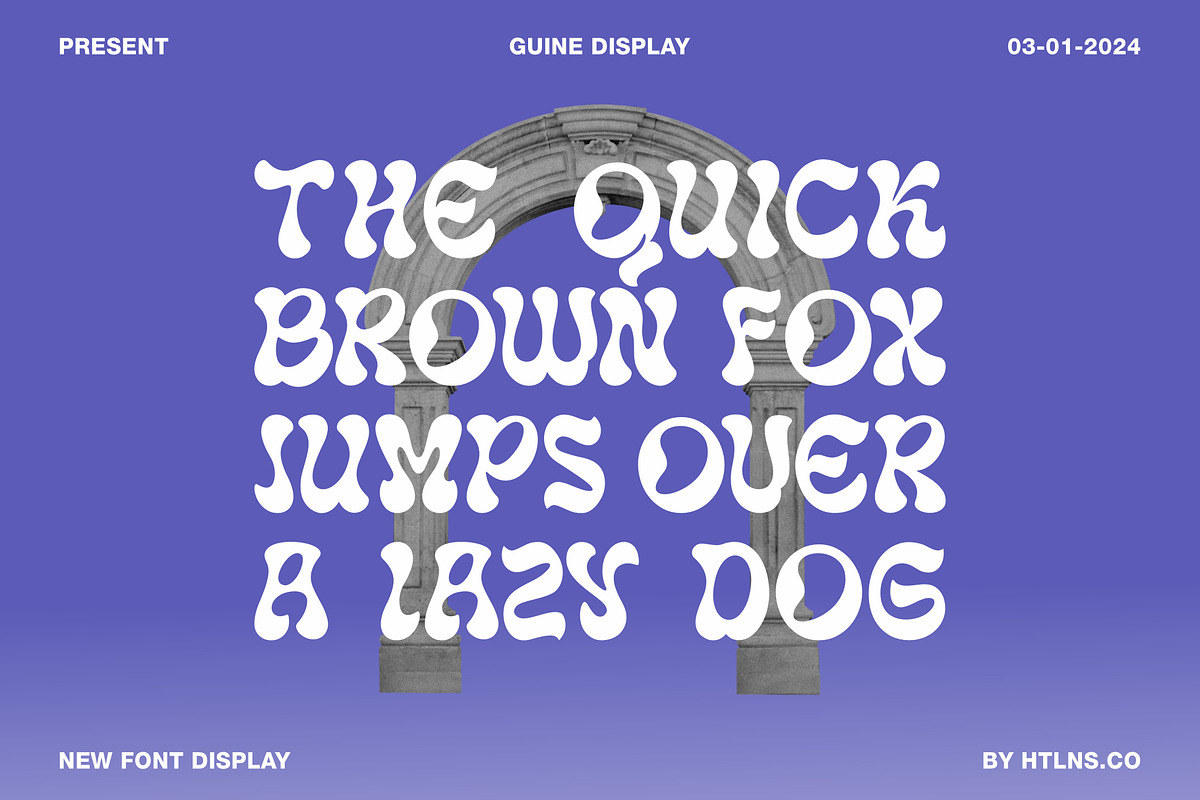 Guine Display, a Font by HTLNS.co (Photo 3 of 6)