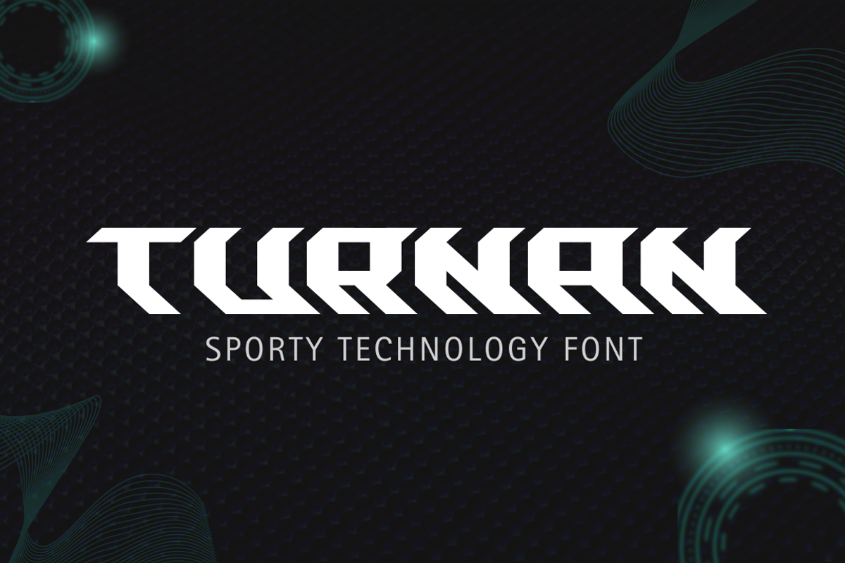 Turnan - Sporty Technology Font, a Sans Serif Font by Attype (Photo 1 of 8)
