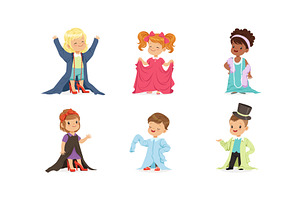 Kids Playing Adult Wearing Parents, a Person Illustration by TopVectors