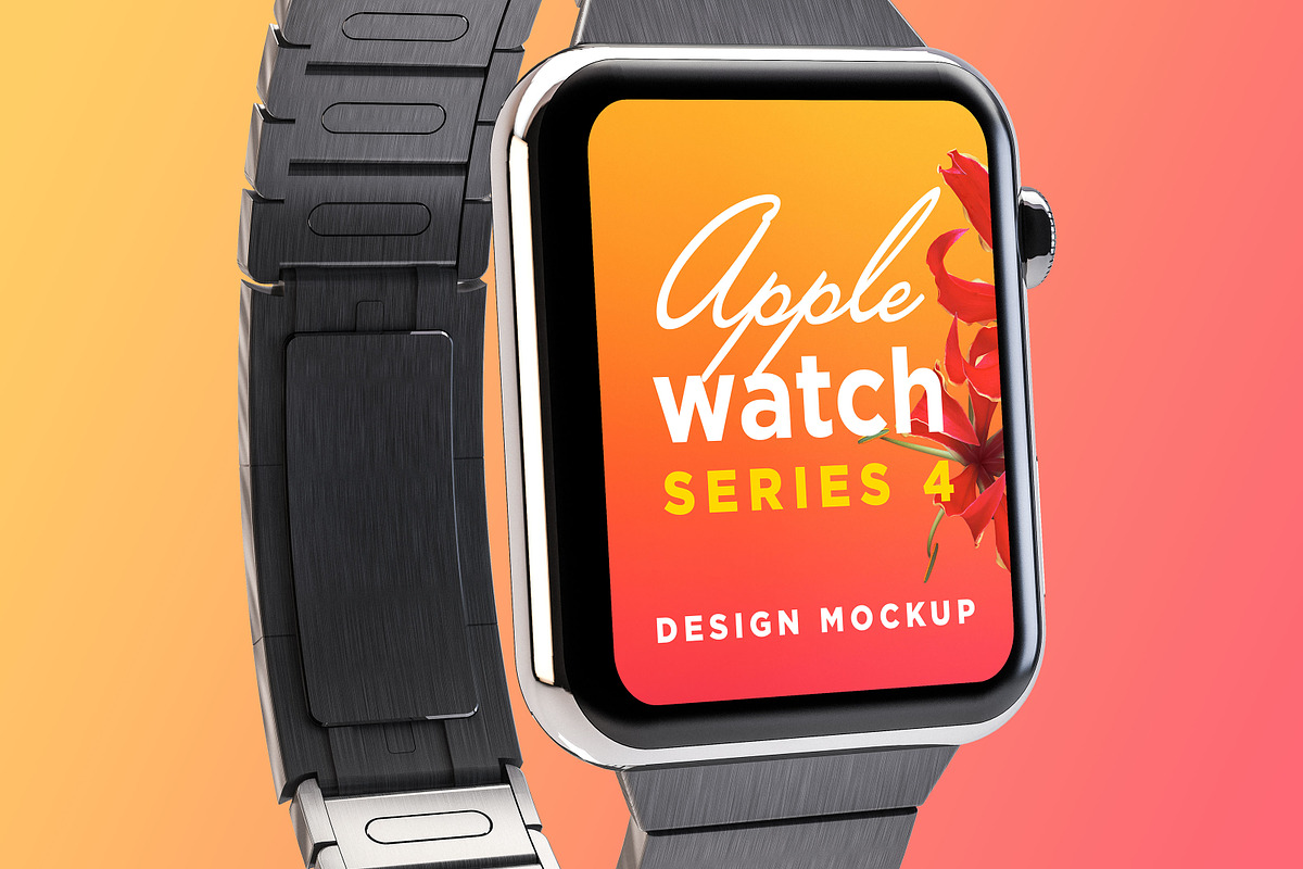 Apple Watch Design Mockup, a Wearable Device Mockup by illustrated (Photo 6 of 10)