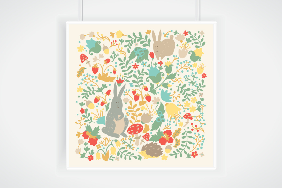 Leaf,botanic wreath, Easter elements, a Decorative Illustration by Rimma (Photo 5 of 7)