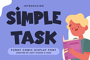 Simple Task, a Sans Serif Font by HATFSTUDIO (Thumbnail 1 of 8)