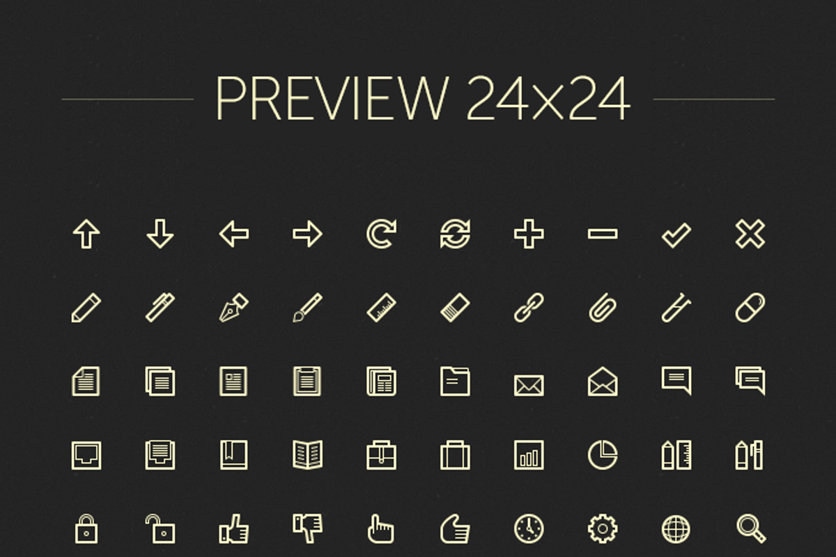 Lineart Icons — The Essentials, an Outline Icon by PixelBazaar (Photo 2 of 3)