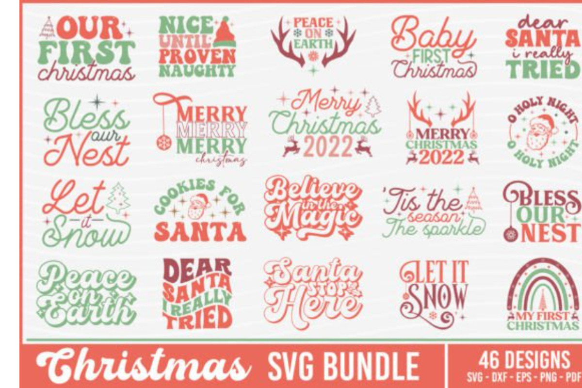 Christmas SVG Bundle – 46 Designs, an Object Graphic by BeeCraftR (Photo 1 of 20)