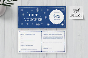 Gift Voucher Template, a Stationery Template by MightyDesign