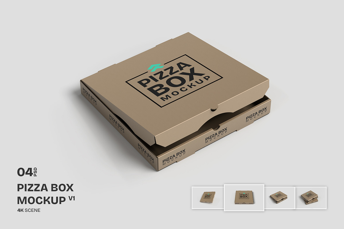Pizza Box - Mockup, a Product Mockup by Rometheme Std (Photo 1 of 5)