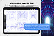 Procreate Gothic Background Stamps, a Brush Add-On by Selentaori Studio (Thumbnail 5 of 13)