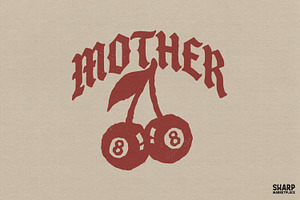 Mother Cherry Eight Ball Tattoo, an Object Graphic by SharpMarketplace