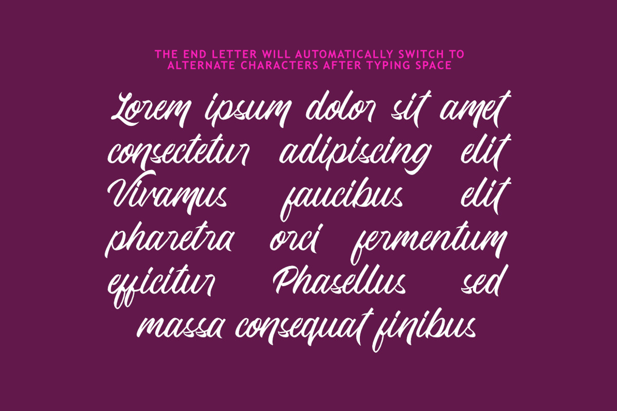Quick Dream, a Script Font by Andika Fez (Photo 6 of 9)