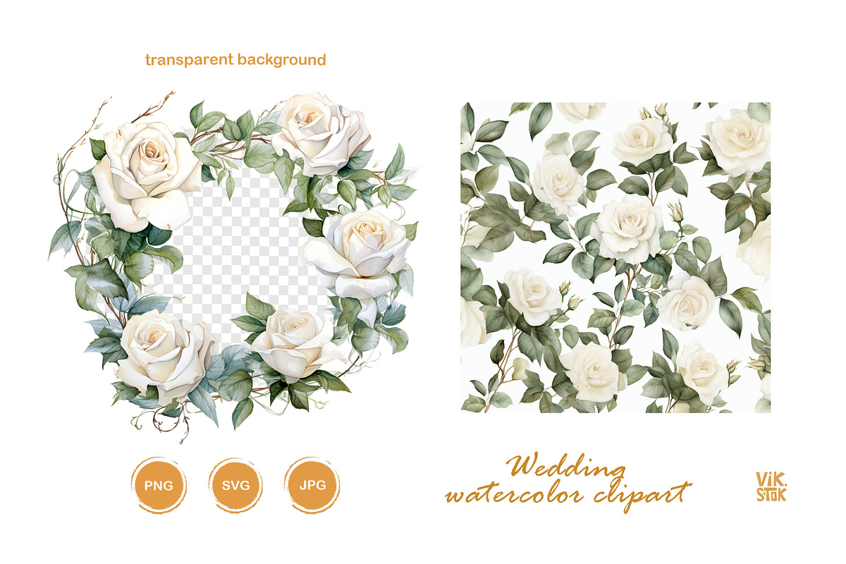 Watercolor Wedding clipart, a Person Illustration by vik.stock (Photo 5 of 6)