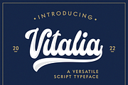 Vitalia Script, a Script Font by Kochev Type (Thumbnail 1 of 7)