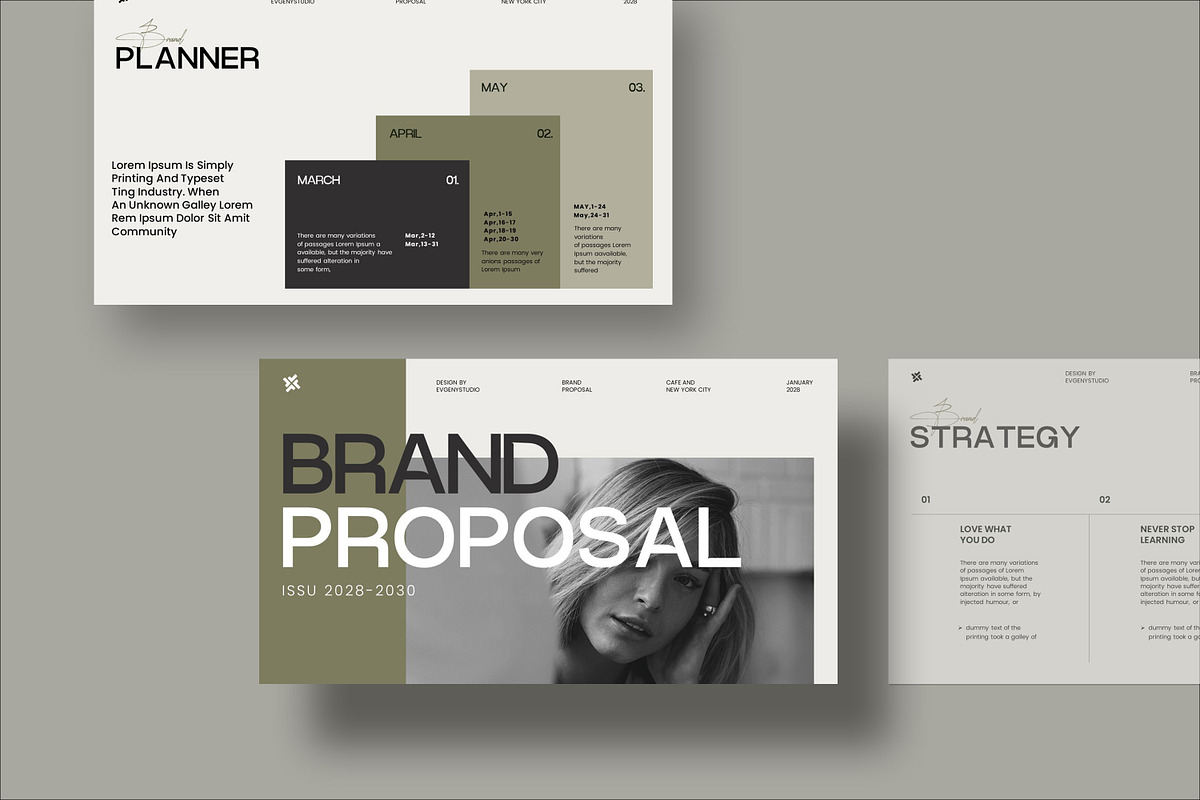 Brand Proposal Presentation Template, a Presentation Template by evgenystudio (Photo 3 of 7)