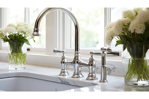 design kitchen faucet ai generated, a Nature Photo by pikepicture