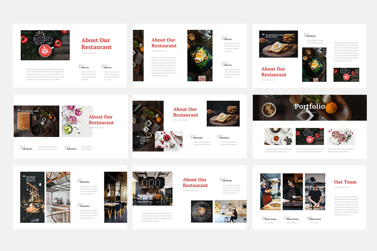 Resiva - Food Powerpoint, a Presentation Template by naulicreative (Photo 4 of 4)