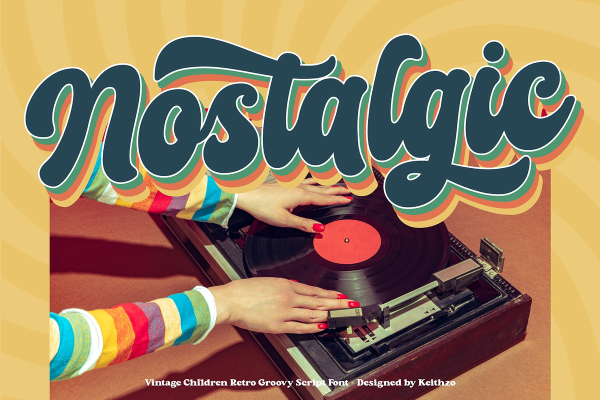 Vintage Children - Script Font, a Script Font by Keithzo (Photo 6 of 11)