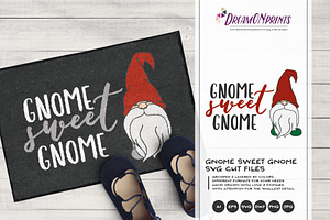 Christmas SVG | Gnome Sweet Gnome