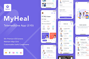 MyHeal - Telemedicine App Design UI, an App Template by Capi Product (Thumbnail 1 of 6)