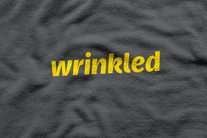 Wrinkled Logo Mockup Collection