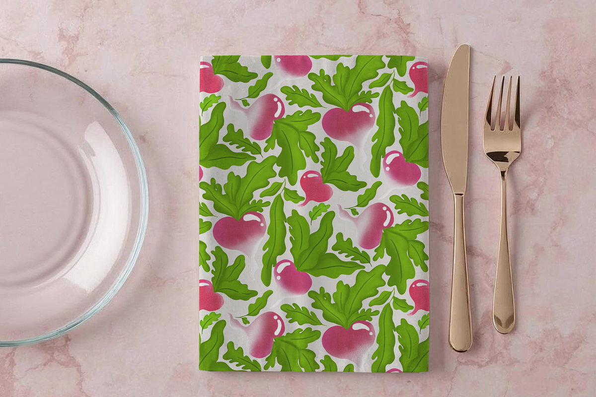 Radish Seamless Pattern Collection, a Pattern Graphic by Little Creative Scribbles (Photo 7 of 10)