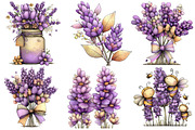 Whimsical Lavender Spring Clipart, an Illustration by OK Design (Thumbnail 3 of 6)
