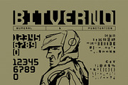 Bitverno - Experimental Sci-fi Font, a Sans Serif Font by Drizy (Thumbnail 3 of 9)