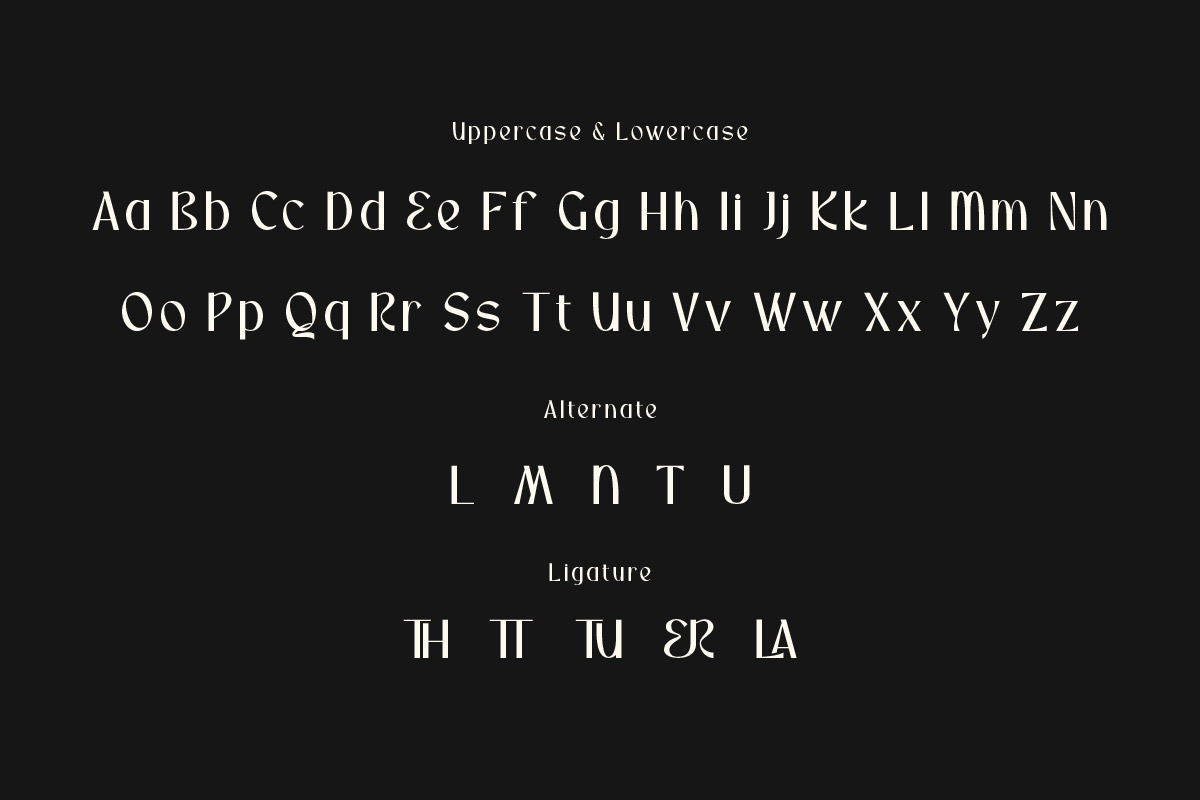 Orsatta - Display Font, a Sans Serif Font by twinstd (Photo 3 of 7)