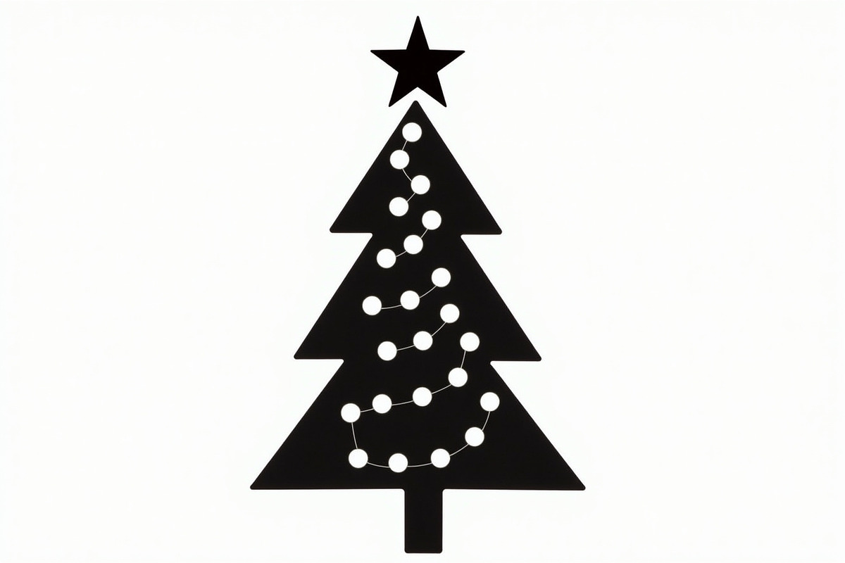 Merry Christmas Tree Clipart Collect, an Illustration by jahid234 (Photo 2 of 21)