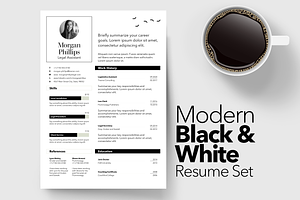 Modern Sophisticated Black and White