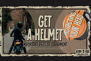 BORN TO RIDE- Weird Display Typeface, a Sans Serif Font by Gassstype (Thumbnail 3 of 8)