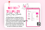 Girl Boss Planner Notion Template, a Templates & Theme by bellaROSEworkshop (Thumbnail 4 of 10)