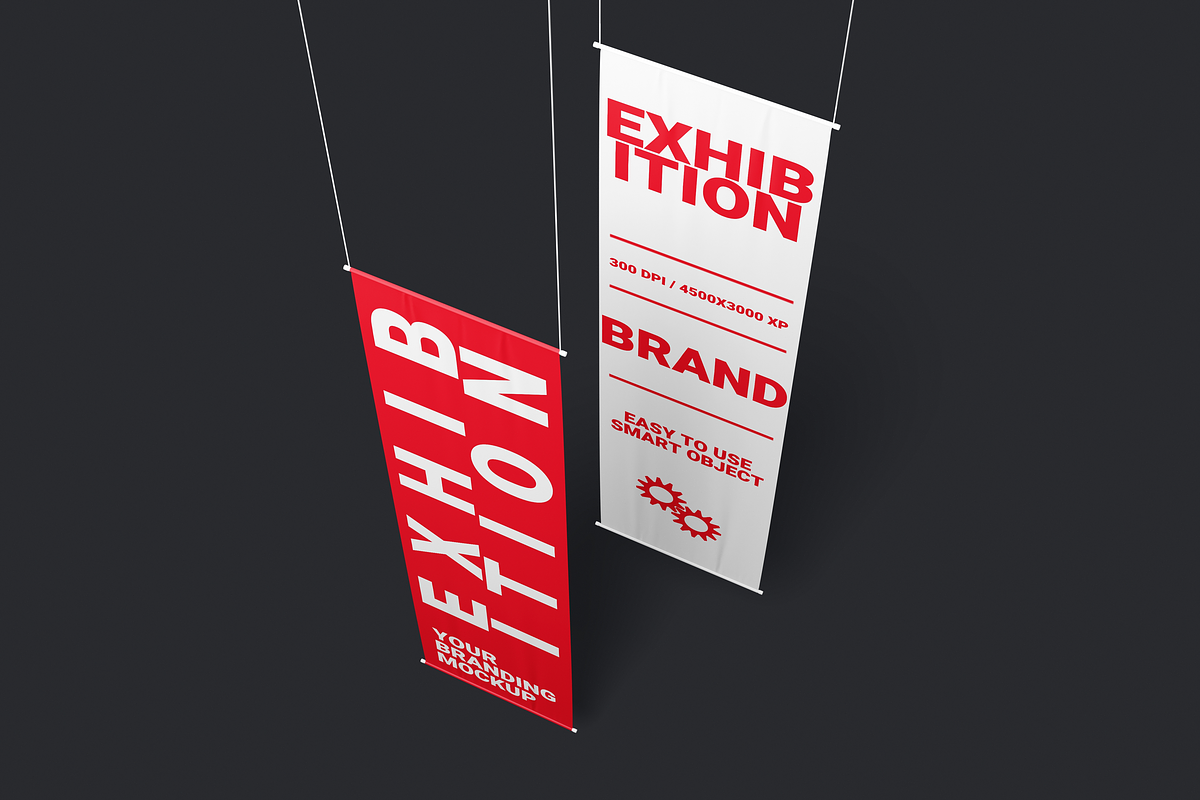 Exhibition Flag Banner Mockup, an Advertising Mockup by DSNA Mockup (Photo 4 of 5)