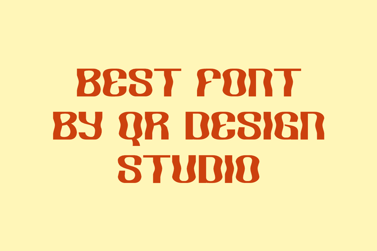 Ombak Groovy - Bubble & Liquid Font, a Sans Serif Font by QR Design Studio (Photo 3 of 6)